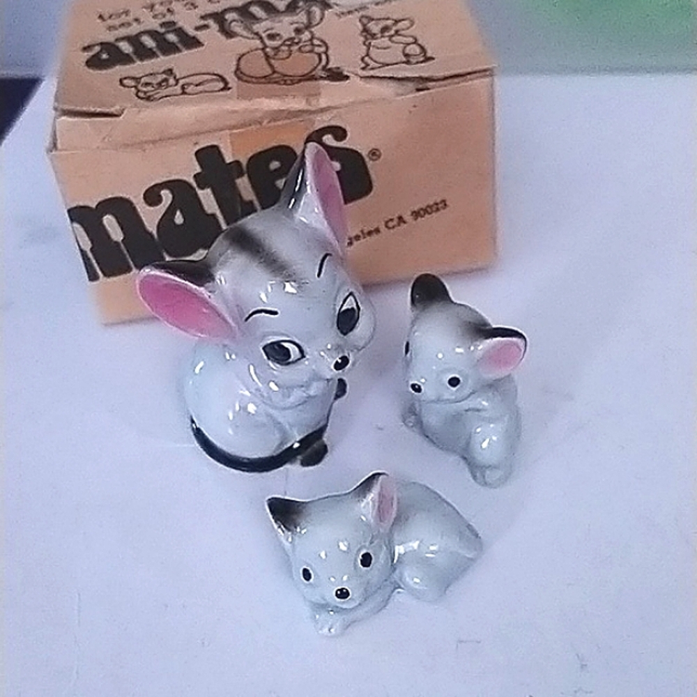 VTG Ani Mates 3 Mice Miniature